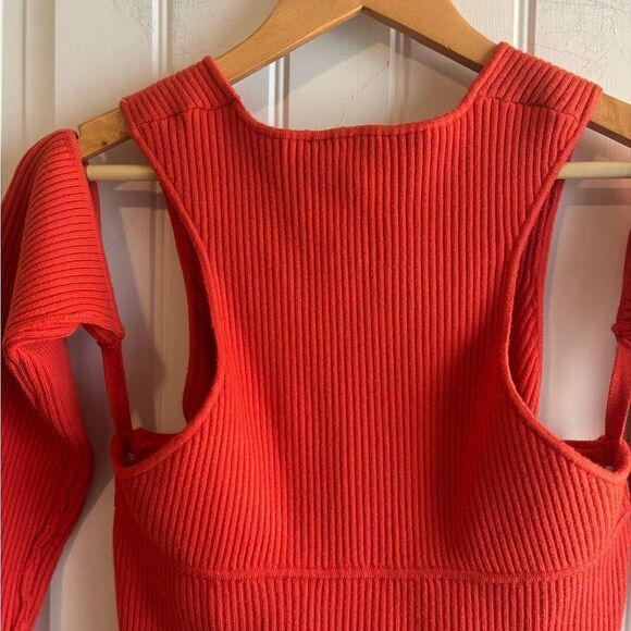 Herve Leger off shoulder Bodycon Dress cut out long sleeves - Picture 15 of 15